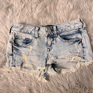 EXPRESS Distressed Jean Shorts